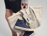 画像7: NANS Heavyweight Striped Canvas Large-Capacity Tote/Shoulder Bag with Dual Handles　NANS ヘビーウェイトストライプキャンバス ラージキャパシティートートショルダーダブルハンドルバッグ (7)