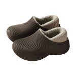 画像3: Unisex boa fleece included Platform shoes slip-on sandals  男女兼用 ユニセックスフリースボア付き軽量厚底クロックシューズローファー (3)