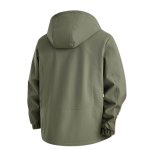 画像6: Thick fleece-lined windproof hooded outdoor jacket—suitable for sports and casual wear.Jacket　ユニセックス男女兼用メンズベーシック裏起毛厚手 アウトドア 防寒ジャケット スポーツカジュアル 防風 フード付きコートアウター (6)