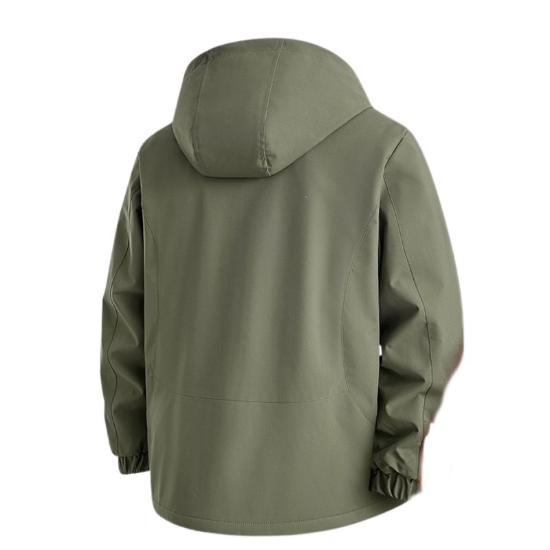 画像6: Thick fleece-lined windproof hooded outdoor jacket—suitable for sports and casual wear.Jacket　ユニセックス男女兼用メンズベーシック裏起毛厚手 アウトドア 防寒ジャケット スポーツカジュアル 防風 フード付きコートアウター (6)