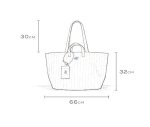 画像9: NANS Heavyweight Striped Canvas Large-Capacity Tote/Shoulder Bag with Dual Handles　NANS ヘビーウェイトストライプキャンバス ラージキャパシティートートショルダーダブルハンドルバッグ (9)