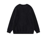 画像5: Scarf-detail braided mohair crew-neck knit sweater Knit　ユニセックス 男女兼用スカーフドッグ編み込み モヘア丸首セーター　ニット (5)
