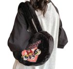 画像3: Puff Powerful Girls Heart-Shaped Fluffy Faux-Fur Tote & Shoulder Bag　パフパワフルガールズ ハート型モコモコファートートショルダーバッグ (3)