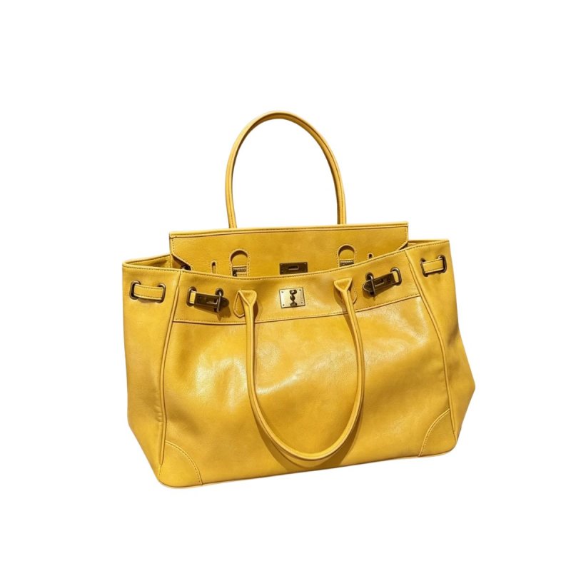 画像9: Leather & Denim Black Large-Capacity Tote/Shoulder Bag レザー＆デニムBKラージキャパシティートートショルダーバッグ (9)