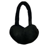 画像2: Puff Powerful Girls Heart-Shaped Fluffy Faux-Fur Tote & Shoulder Bag　パフパワフルガールズ ハート型モコモコファートートショルダーバッグ (2)