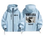 画像3: Nirvana Hooded Windbreaker (with Zip) Anorak blouson Jacket 　ユニセックス男女兼用ニルヴァーナジップアップウインドブレーカマウンテンパーカージャケットブルゾン (3)