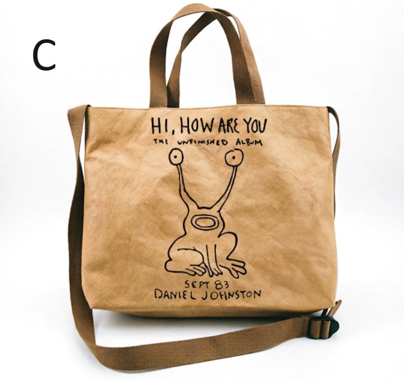 画像4: Nirvana Leather-Coated Kraft Paper Tote Shoulder Bag　ニルヴァーナレザーコーティングクラフト紙 トートショルダーバッグ (4)