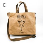 画像6: Nirvana Leather-Coated Kraft Paper Tote Shoulder Bag　ニルヴァーナレザーコーティングクラフト紙 トートショルダーバッグ (6)