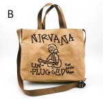 画像3: Nirvana Leather-Coated Kraft Paper Tote Shoulder Bag　ニルヴァーナレザーコーティングクラフト紙 トートショルダーバッグ (3)