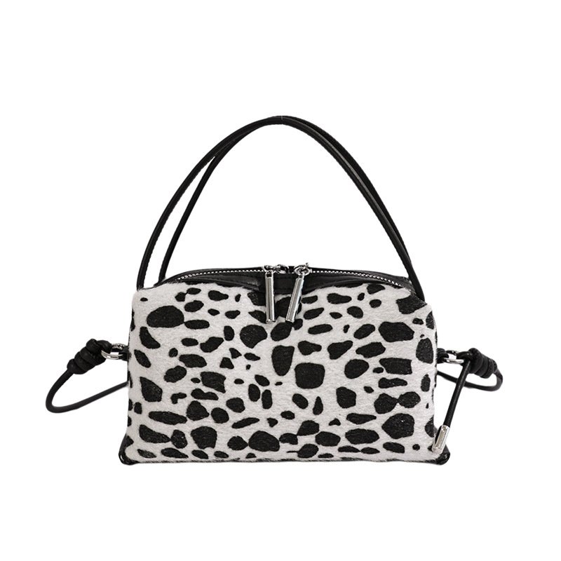 画像3: Leopard-print bowling-style tote/shoulder bag 　レオパードボウリングトートショルダーバッグ (3)