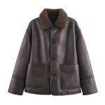 画像2: Reversible mouton-style half-coat Jacket リバーシブルムートンスタイルハーフコート ジャケット (2)
