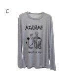 画像4: Unisex Nirvana Vintage-Style Graphic Long-Sleeve T-Shirt　男女兼用ニルヴァーナグラフィック ヴィンテージスタイル 長袖Tシャツ  (4)