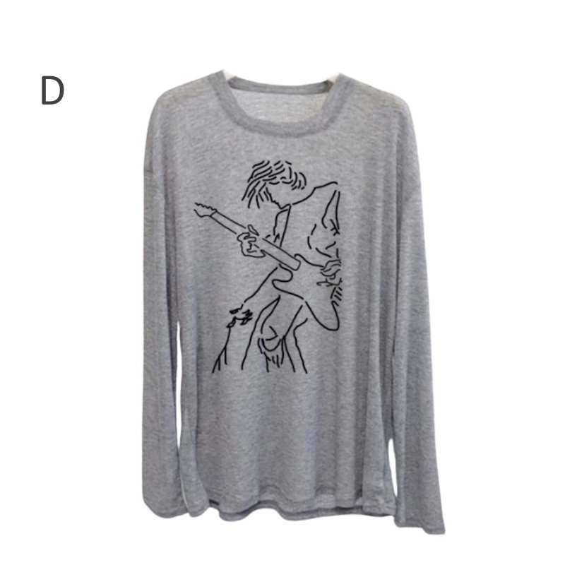 画像5: Unisex Nirvana Vintage-Style Graphic Long-Sleeve T-Shirt　男女兼用ニルヴァーナグラフィック ヴィンテージスタイル 長袖Tシャツ  (5)