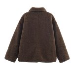 画像5: Reversible mouton-style half-coat Jacket リバーシブルムートンスタイルハーフコート ジャケット (5)