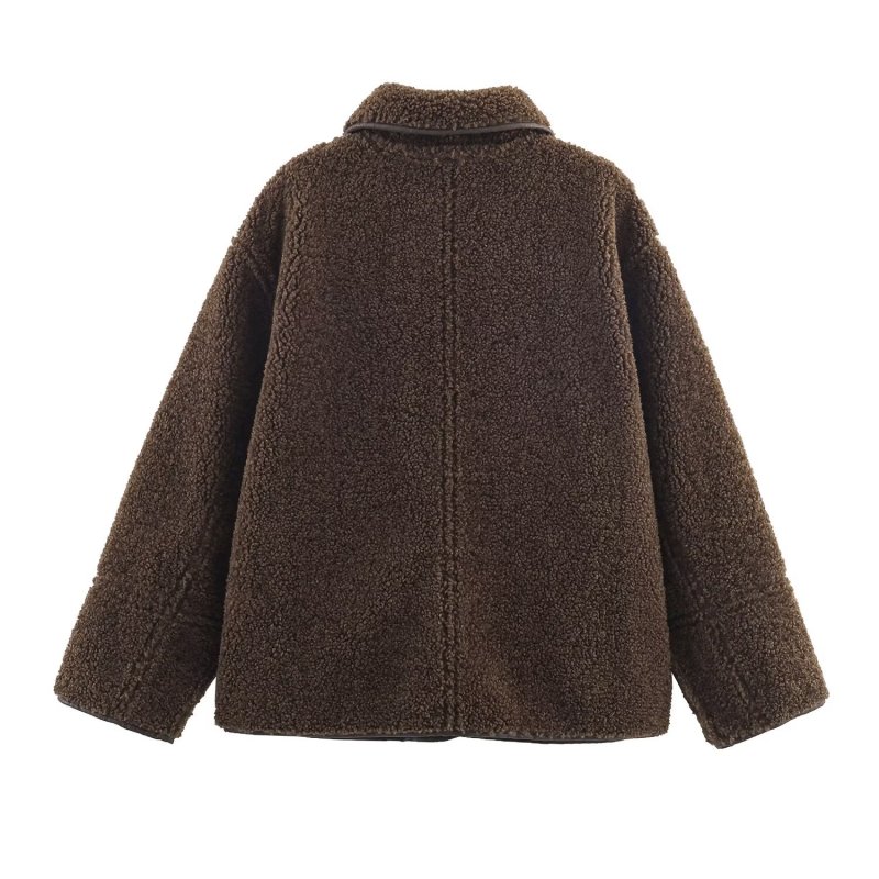 画像5: Reversible mouton-style half-coat Jacket リバーシブルムートンスタイルハーフコート ジャケット (5)