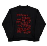 画像1: "Good day" printed sweatshirt　ユニセックス男女兼用 Good dayプリントスウェットスウェットシャツ プルオーバー  (1)