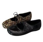 画像3: Tabi-style front lace-up flat Mary Jane pumps　足袋たびスタイルフラットレザーパンプス シューズ (3)