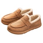 画像4: Fleece-lined platform slip-on loafers  ボアライニング厚底ローファースニーカー シューズ (4)