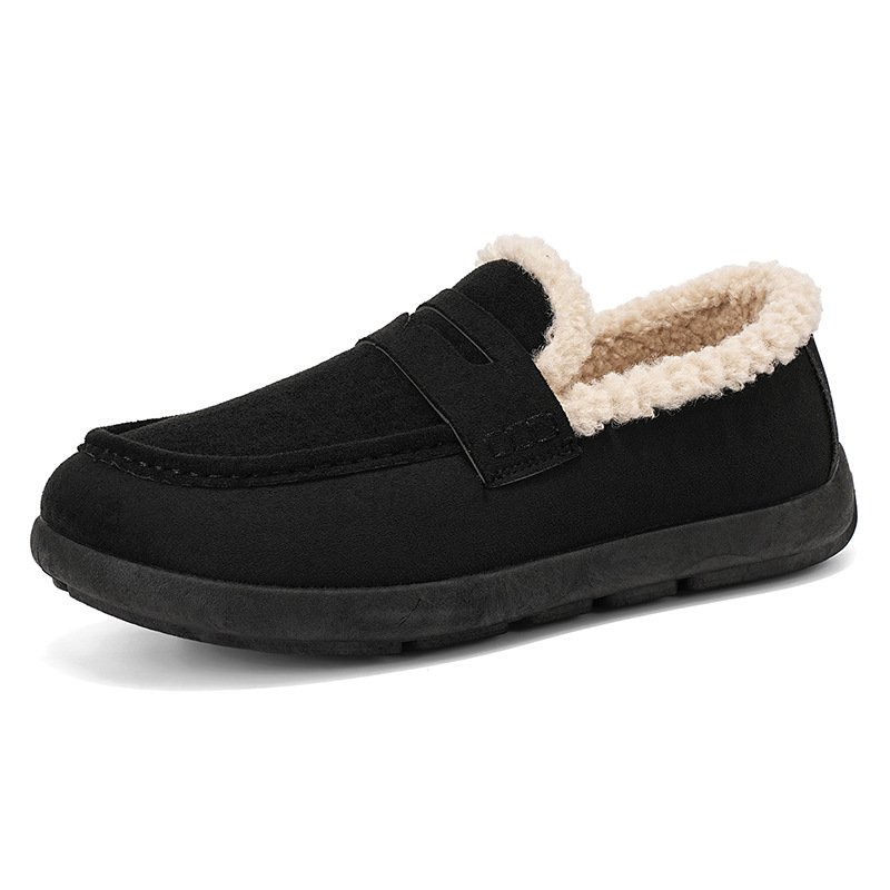 画像2: Fleece-lined platform slip-on loafers  ボアライニング厚底ローファースニーカー シューズ (2)