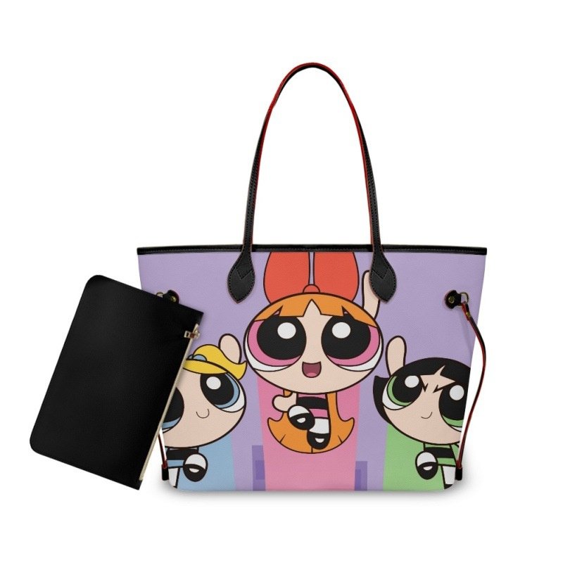 画像1: Papu Powerful Girl Leather Tote Shoulder Bag　パプパワフルガールレザートートショルダーバッグ (1)