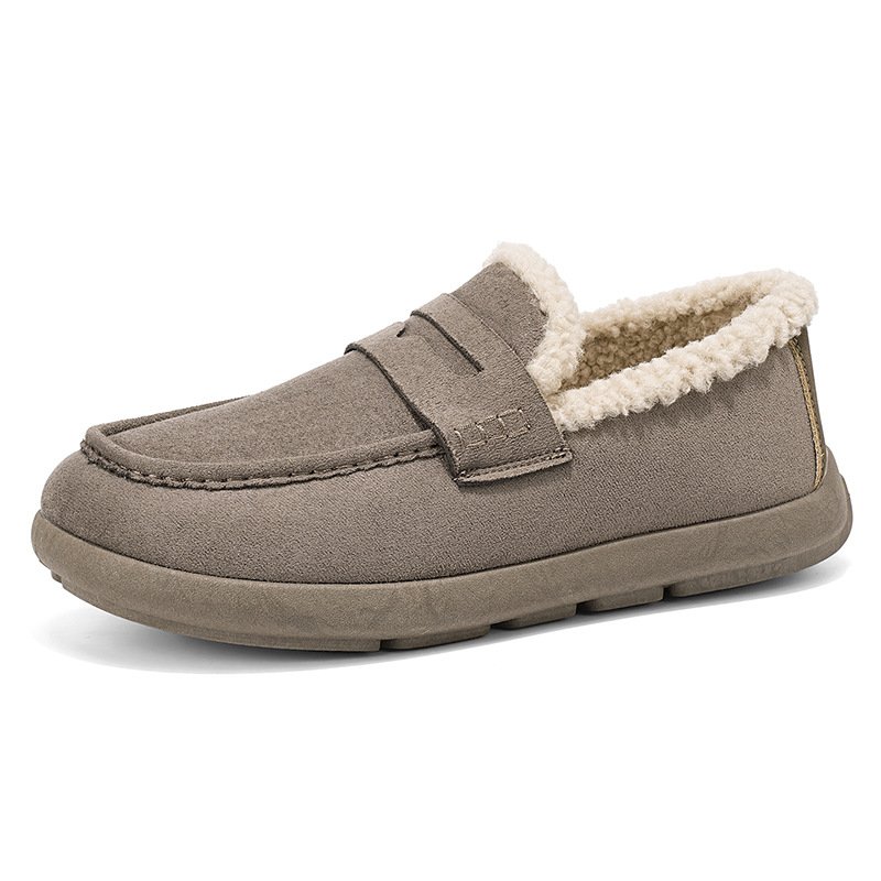 画像3: Fleece-lined platform slip-on loafers  ボアライニング厚底ローファースニーカー シューズ (3)