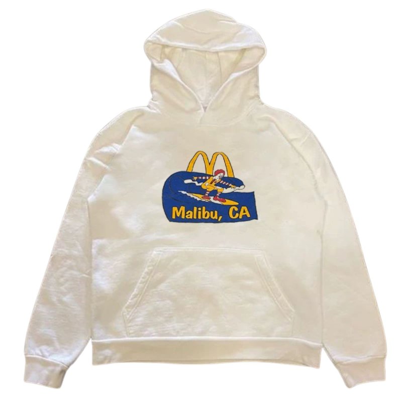 画像1:  McDonald’s × LA Malibu Beach Hoodie　ユニセックス男女兼用マック×LAマリブビーチ スウェット プルオーバー パーカー  (1)
