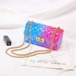 画像9:  Candy Jelly Quilted Chain Mini 2Way Tote Bag ジェリーキャンディキルティングチェーントートバッグ (9)