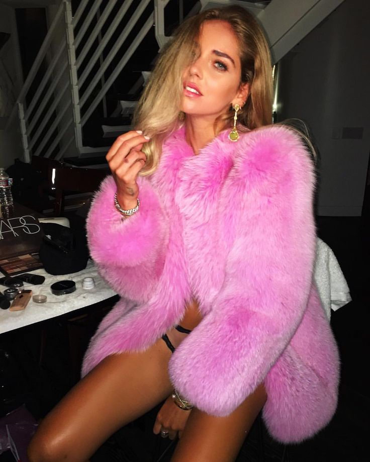 Real Fox Fur Real Fur Pink Coat リアルフォックスファーピンクコート