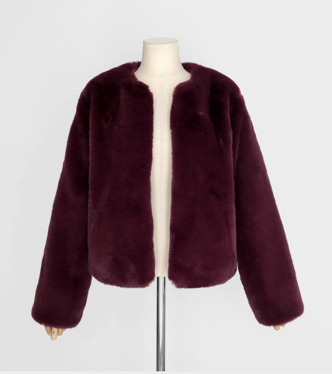 Fake rabbit fur coat jacket coat フェイクラビットファーコート ジャケット ジャケット - CREA WEB