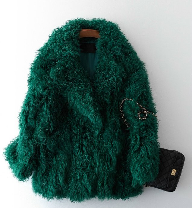 Women sheepskin fur coat リアルカーリームートン ジャケット - CREA