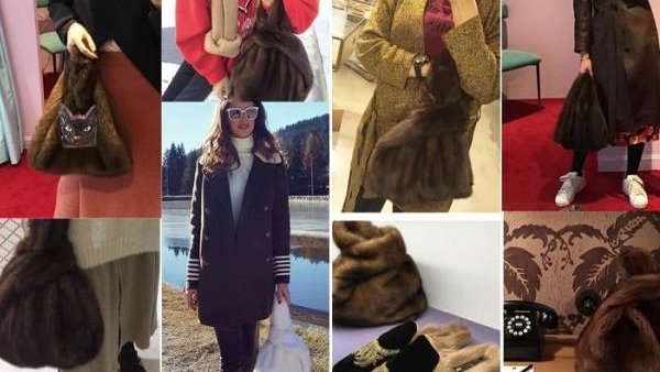 women'sReal mink fur tote bag リアルミンクファートートバッグ