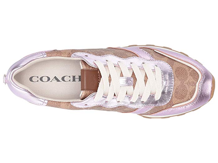 COACH C118 Runner with Signature Coated Canvas with Metallicコーチ 