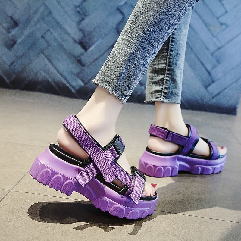 Women's IconicVelcro Platform Sandalsアイコニック厚底サンダル スポーツサンダルスリッパ シューズ・靴