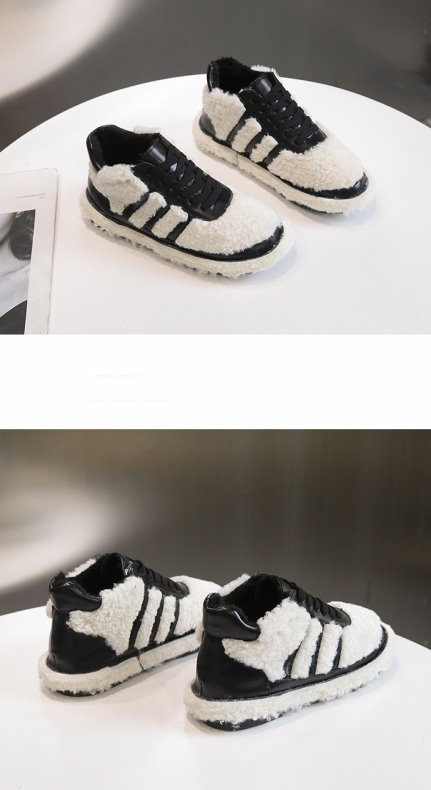 Women S Warm Plus Velvet Cotton Shoes Casual Sneakers Shoes モコモコファー付きスニーカーシューズ スリッポン Women S Warm Plus Velvet Cotton Shoes Casual Sneakers Shoes モコモコファー付きスニーカーシューズ スリッポン