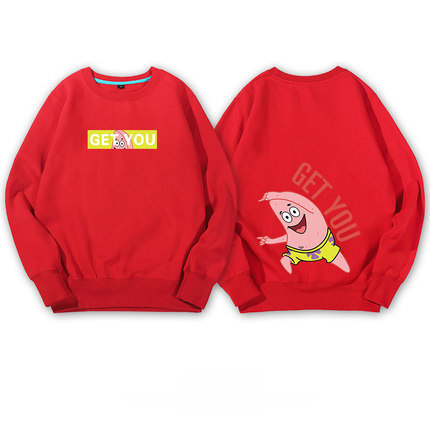 men's SpongeBob unisex Big Star Joint Sweater ユニセッ クス男女