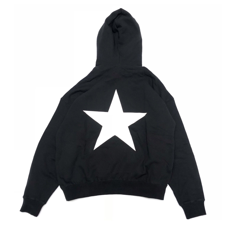 men's Oversize star print hoodie sweatshirts men and women ユニセックス男女兼用