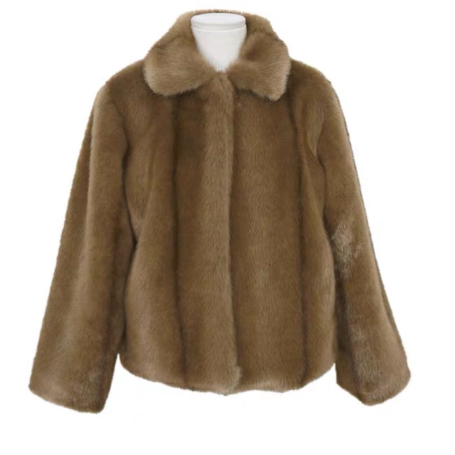 fake mink far coat