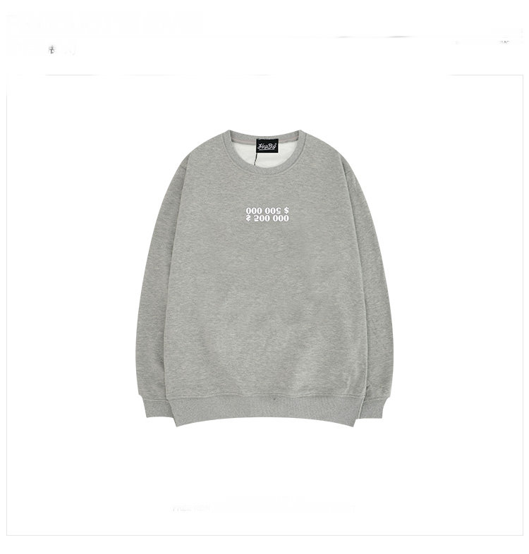 men's men and women oversize back print crew neck sweaterユニ ...