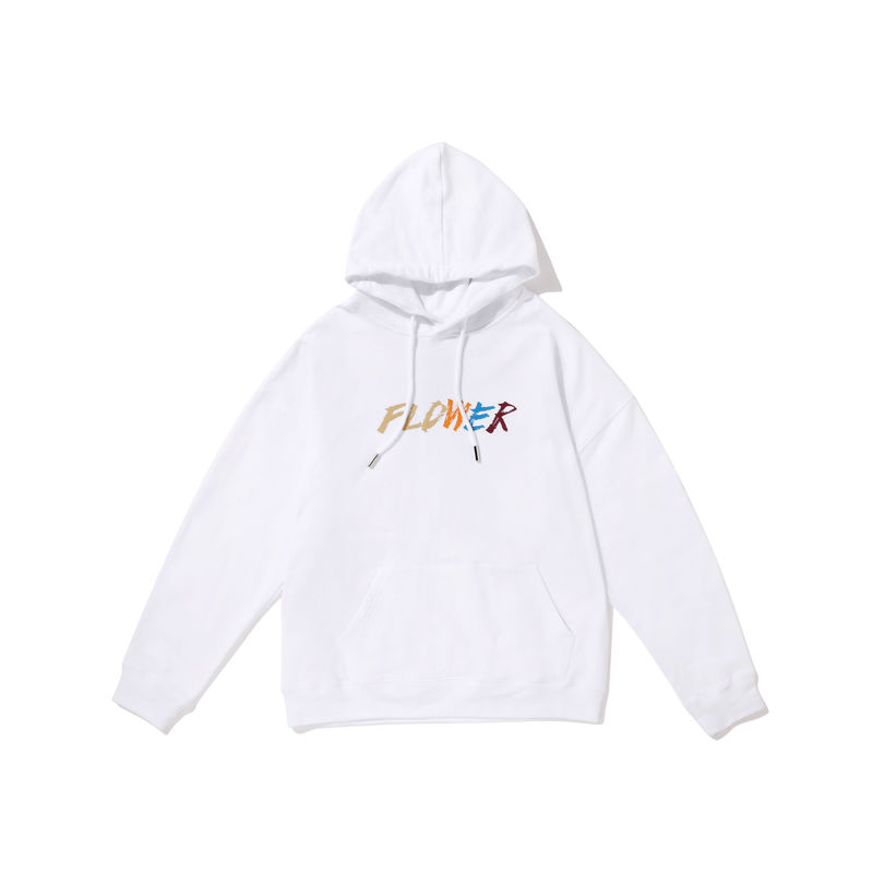men's daisy sun flower loose round neck hooded sweater ユニ