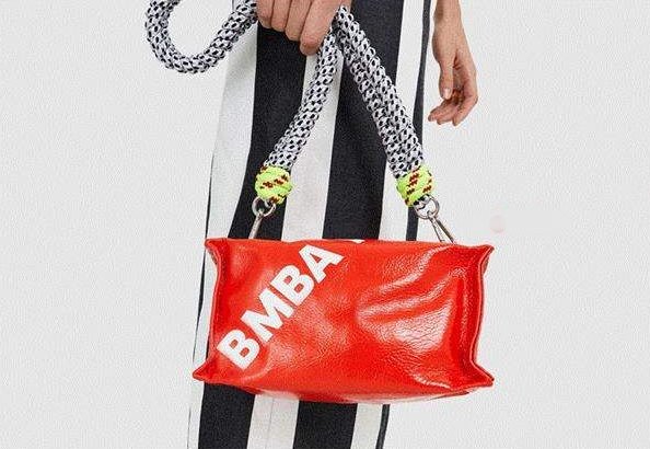 Woman's portable messenger bag thick rope large capacity bag 