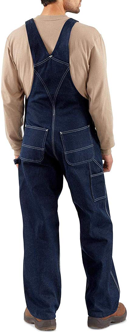 men's Carhartt Men's Denim Unlined Bib Overall R08 カーハート 