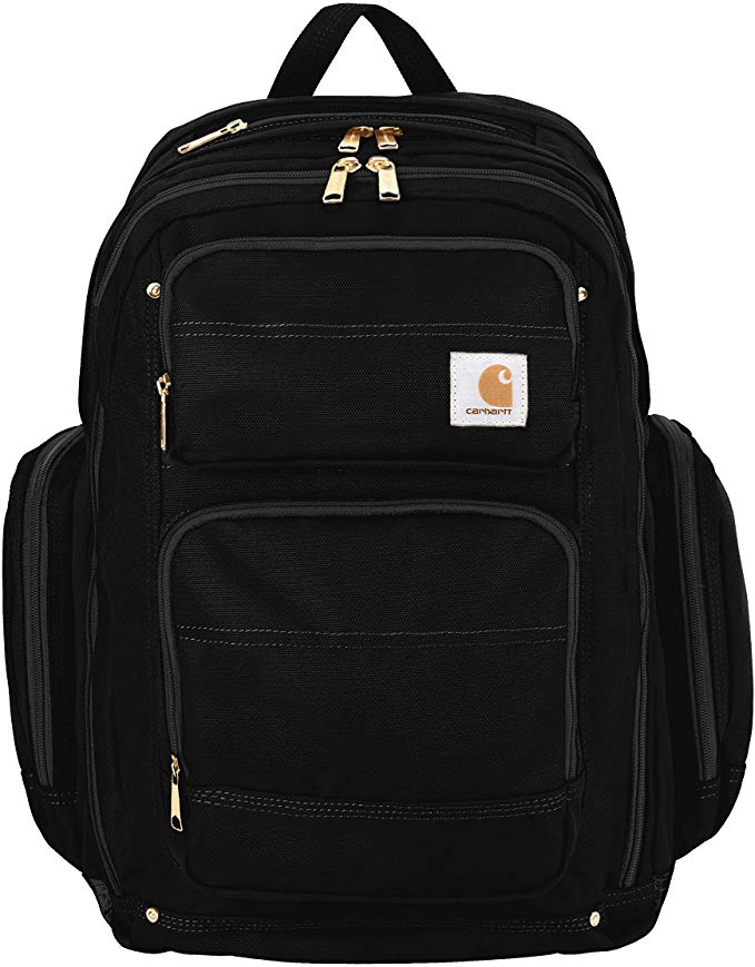 men& woman Carhartt Legacy Deluxe Work Backpack with 17-Inch Laptop Compartment, Black 17インチ ...