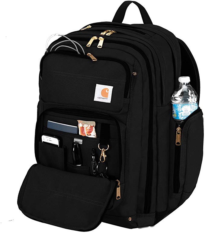men& woman Carhartt Legacy Deluxe Work Backpack with 17-Inch Laptop Compartment, Black 17インチ ...