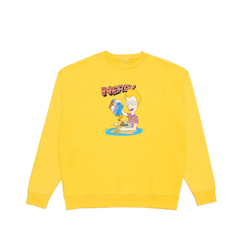 loose round neck cartoon printing round neck sweater アニメ