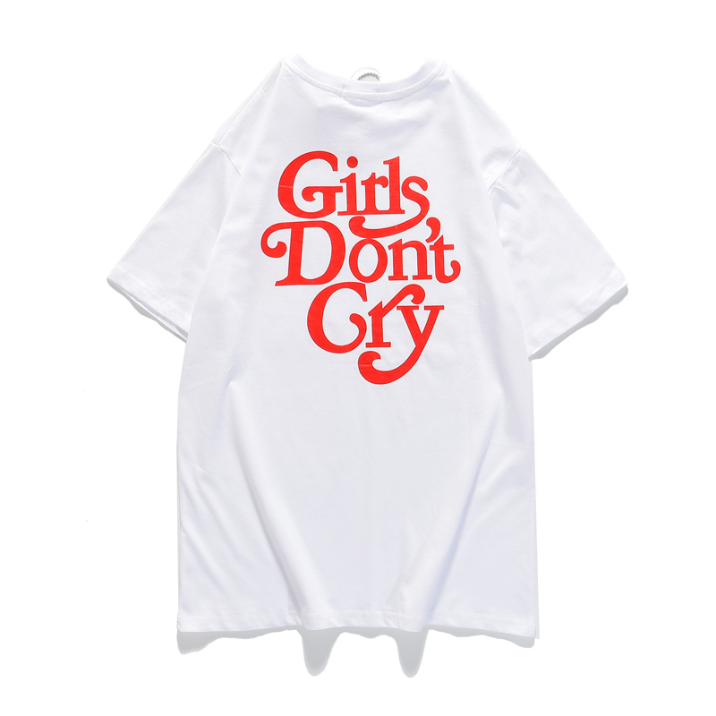 round neck girls don't cry printing short-sleeved T-shirt girl don ...
