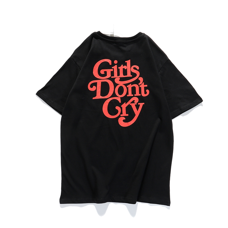 round neck girls don't cry printing short-sleeved T-shirt girl don 