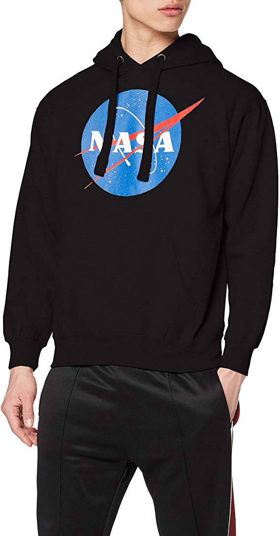 Nasa Men's Circle Logo T-Shirt Pullover Hoody Hooded ナサ サークルロゴTシャツパーカー