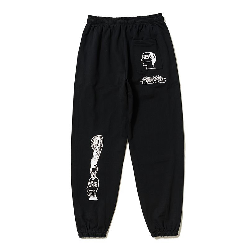 Brain Dead Gustavo Sweatpants graffiti sports trousers ブレイン