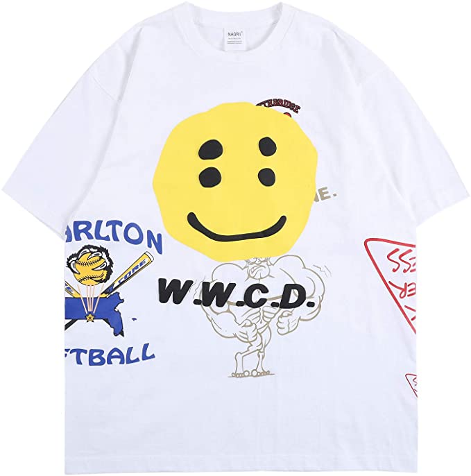 NAGRI WWCD Pharrell Williams Short Sleeve T-Shirt Hip Hop Letter ...