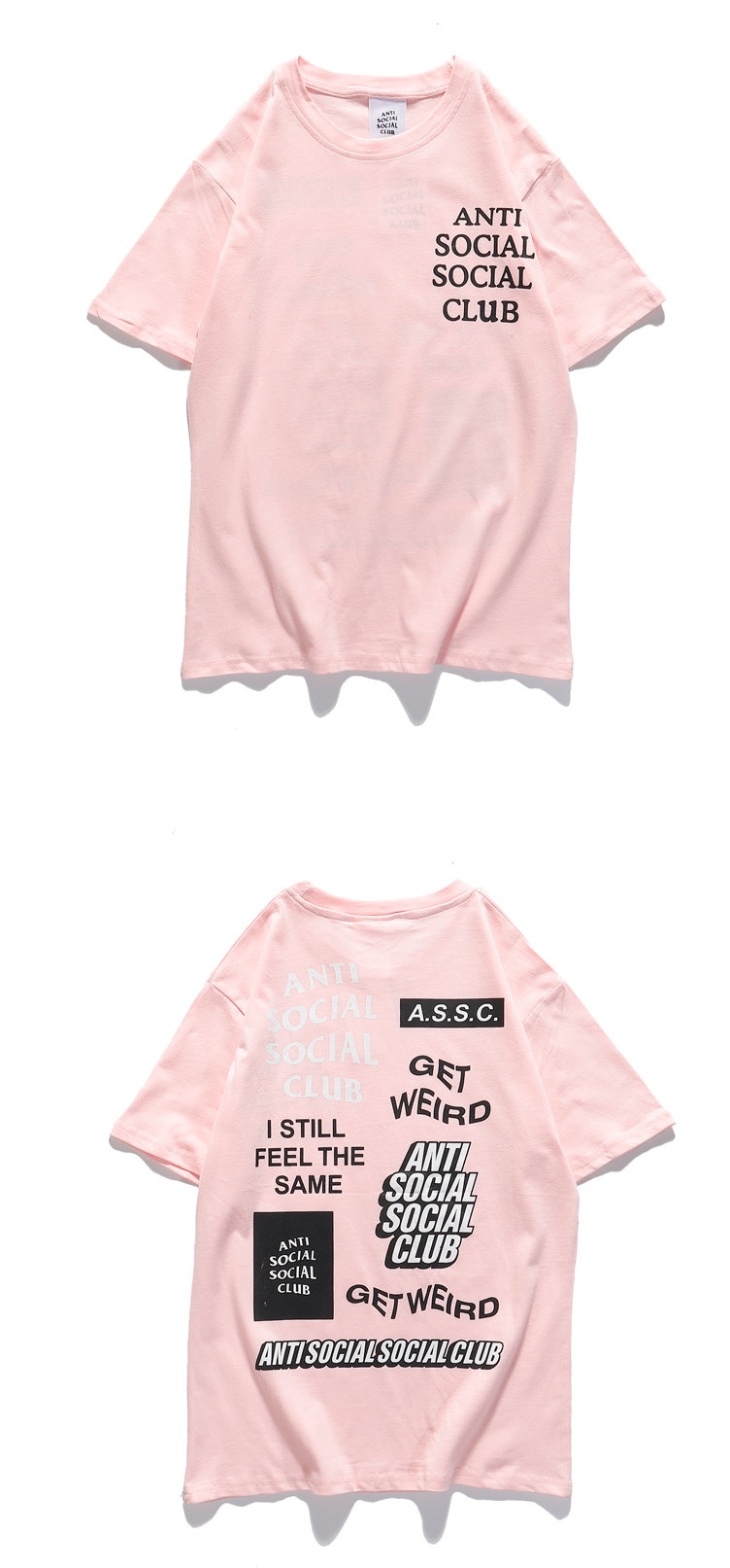 ASSC barrage short-sleeved T-shirt ユニセックス 男女兼用ASSCバラージプリント半袖Tシャツ